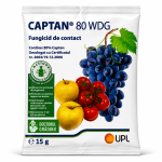 Captan 80 WDG  – Fungicid de contact pentru combaterea bolilor la pomi fructiferi, viță de vie și tomate