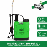 Pompă de stropit manuală 12 L, 3.5 bari, debit 5 L/min – Micul Fermier